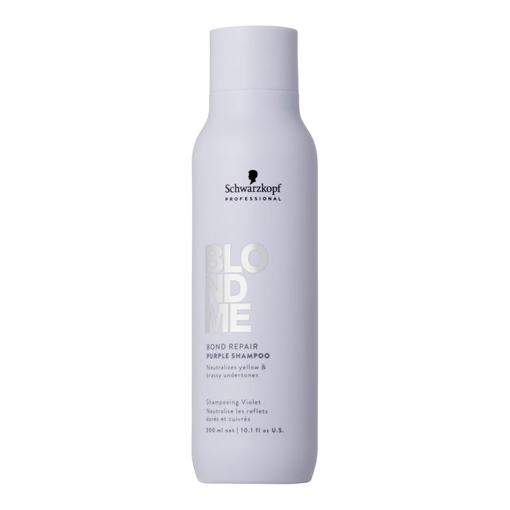 Schwarzkopf BlondMe Bond Repair Purple Shampoo /Neutraliza los tonos amarillos y cobrizos