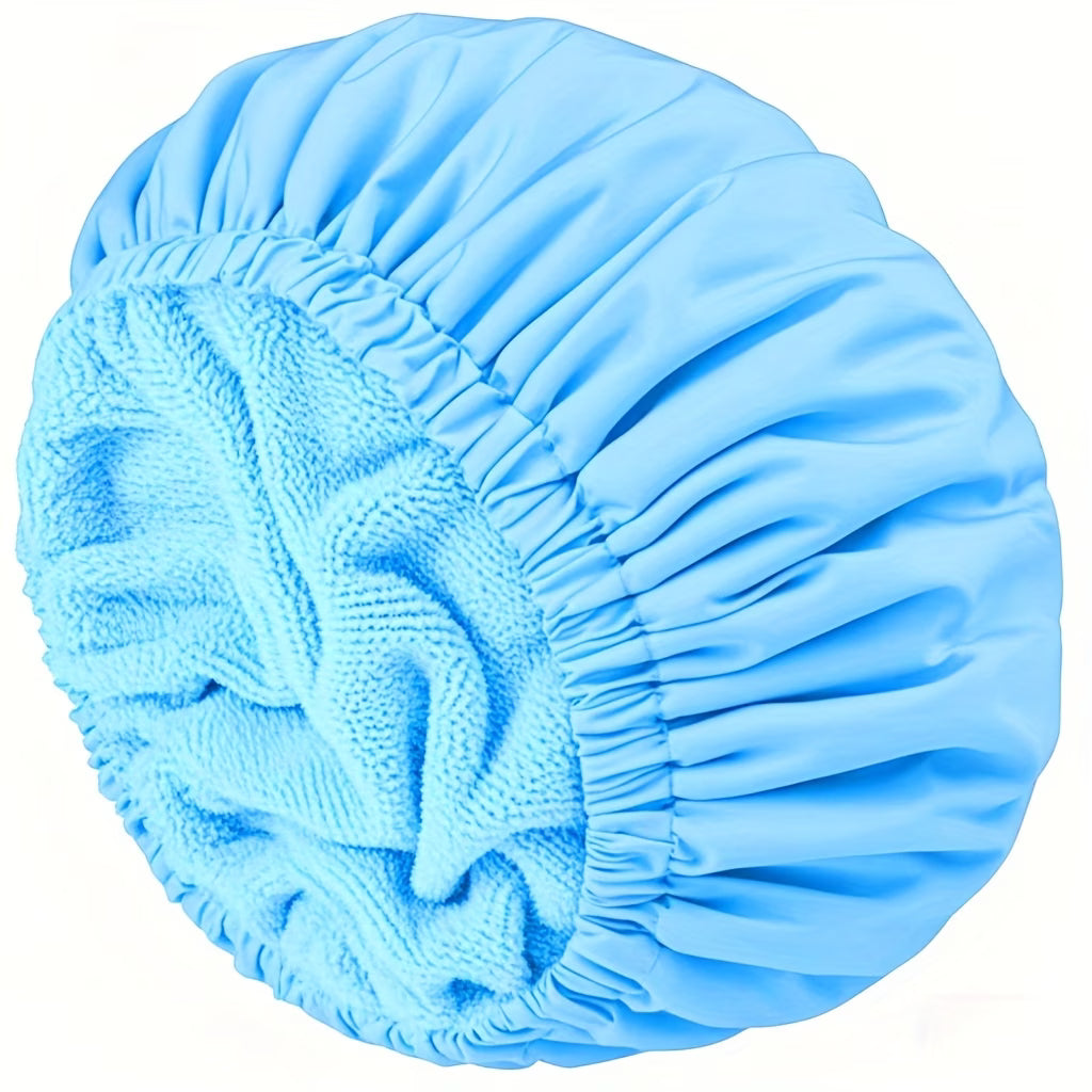 Gorro de Baño Impermeable con Interior de Toalla