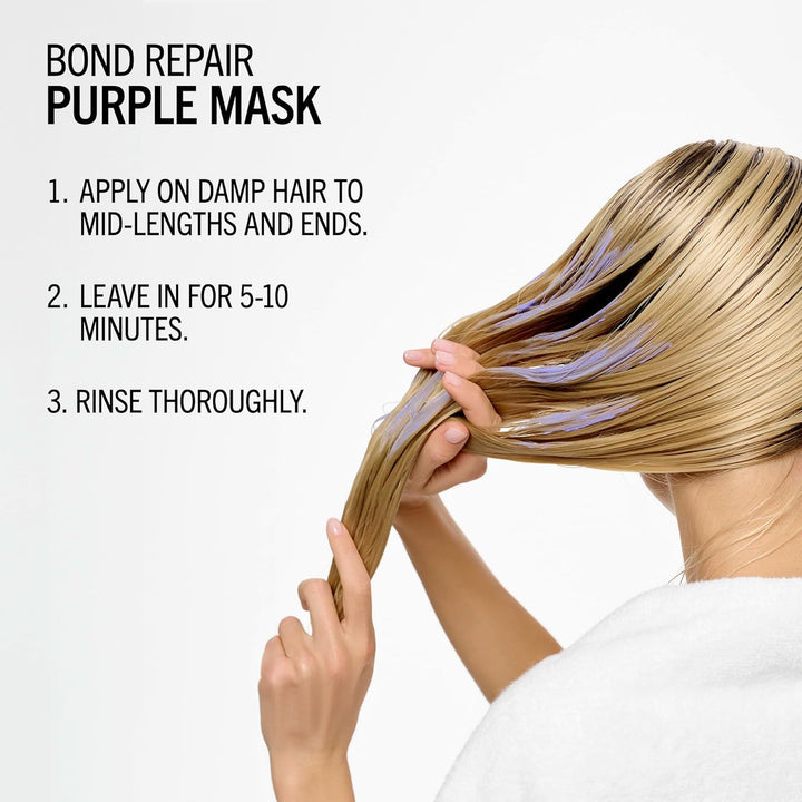 Schwarzkopf BlondMe Bond Repair Purple Mask / Neutraliza los tonos amarillos y cobrizos