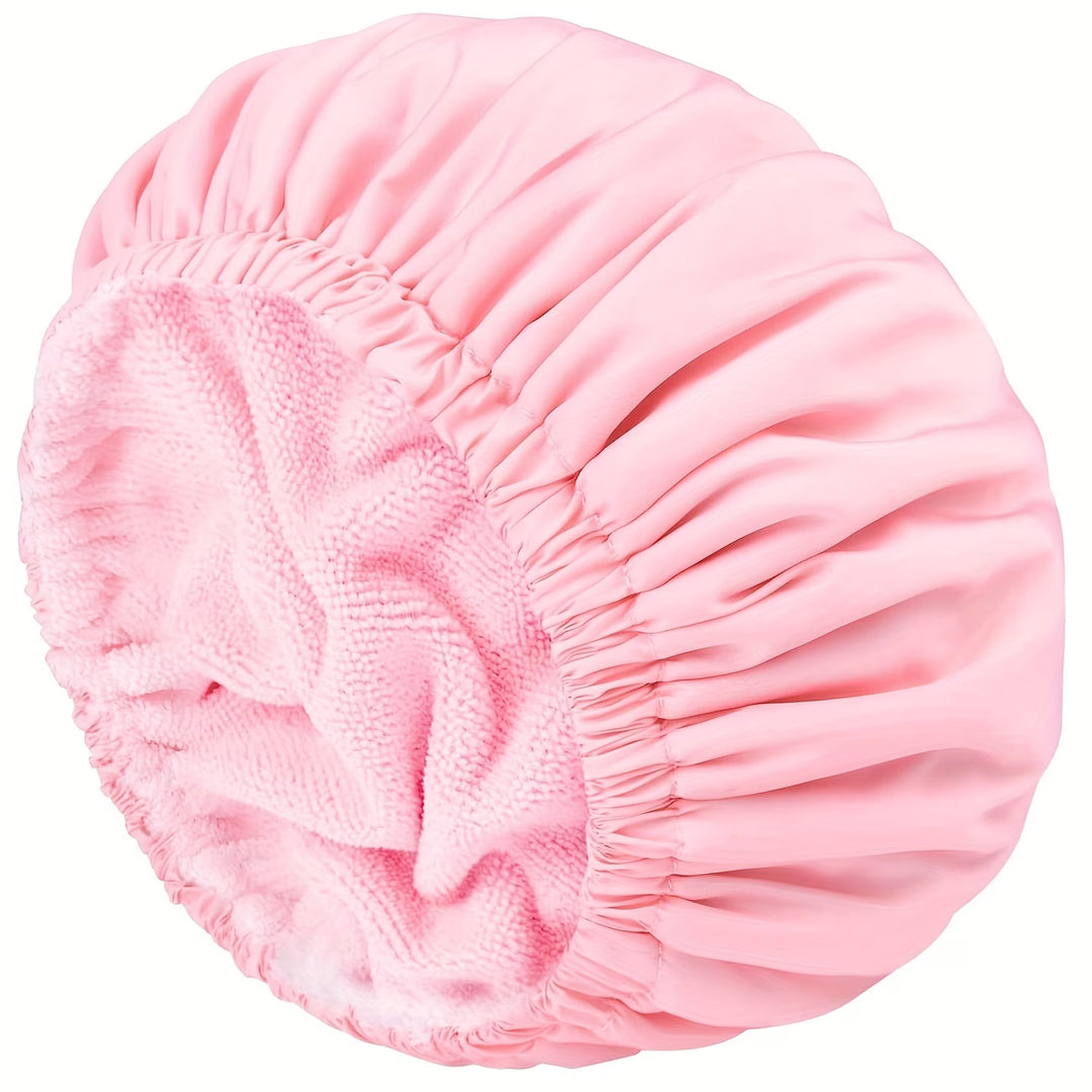 Gorro de Baño Impermeable con Interior de Toalla