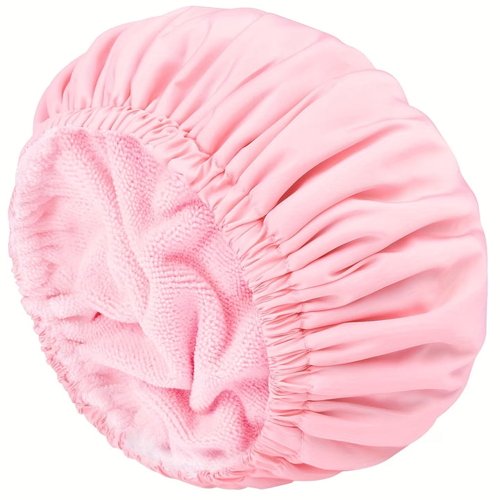 Gorro de Baño Impermeable con Interior de Toalla