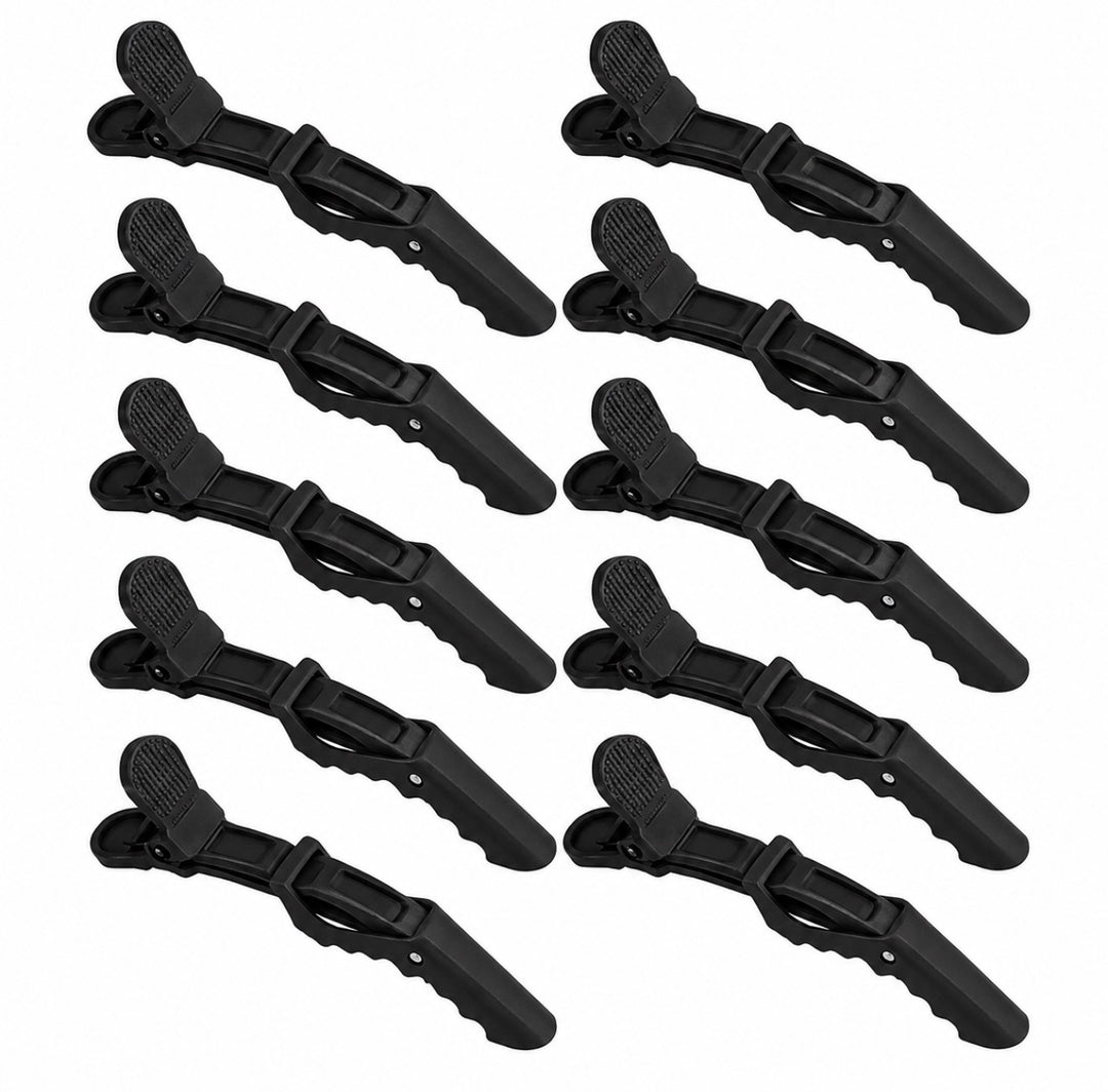 Pinzas Profesionales para cabello – Pack de 10 Unidades, Antideslizantes y Resistentes