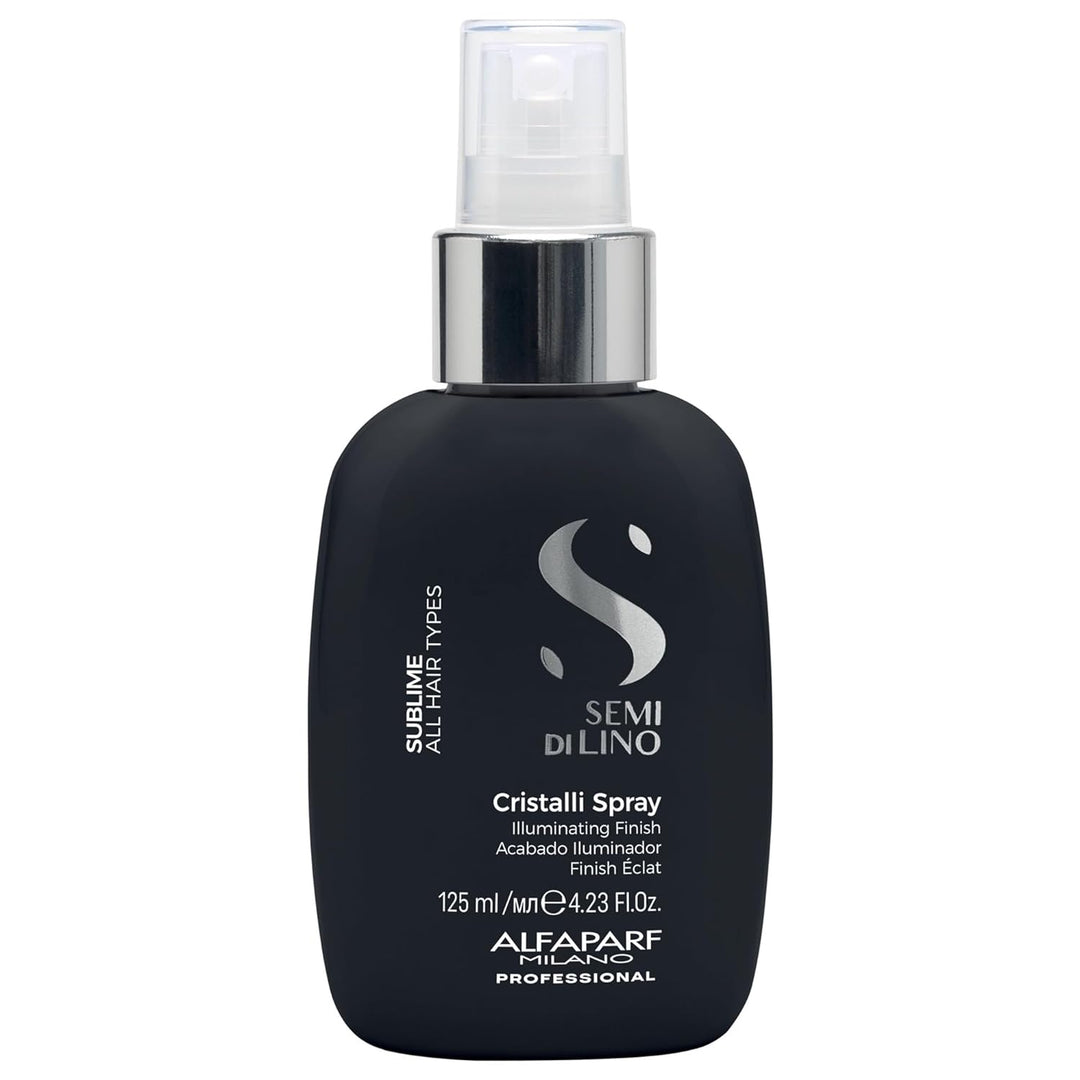 Alfaparf Milano Semi di Lino Sublime Cristalli Spray para brillo, suavidad y acabado luminoso del cabello