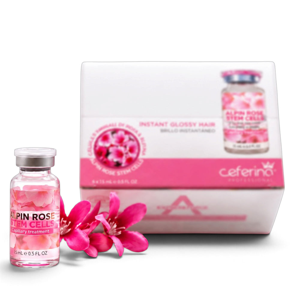 Alpine Rose células madre tratamiento capilar para cabello seco y maltratado
