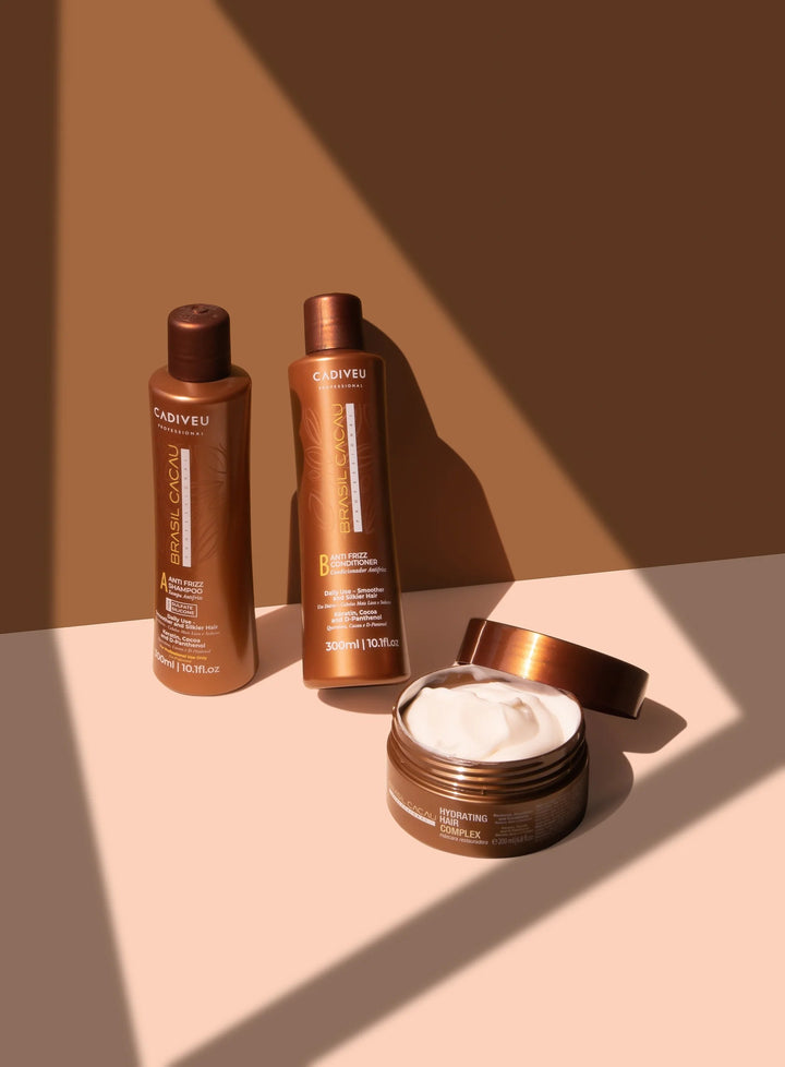 Cadiveu Professional Brasil Cacau Hydrating Hair Complex Mask 200 ml con queratina, cacao y D-Pantenol