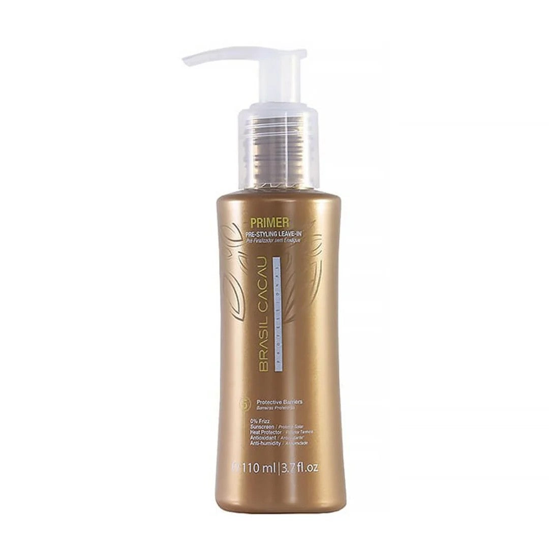 Cadiveu Professional Brasil Cacau Primer Pre-Styling Leave-In 110 ml con protección térmica y control de frizz