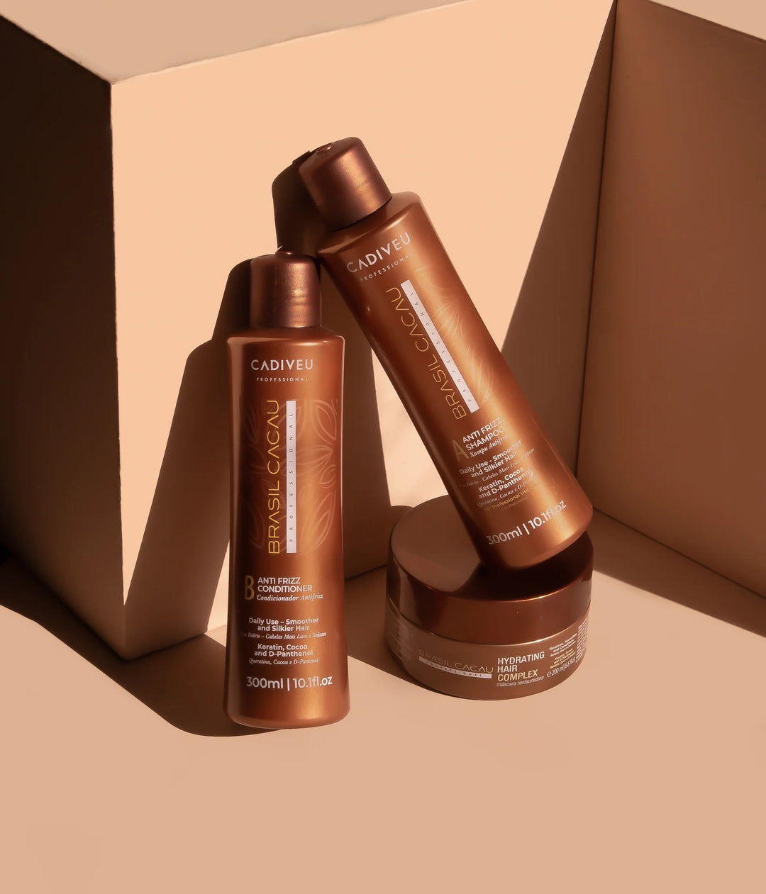 Cadiveu Professional Brasil Cacau Anti Frizz Conditioner 300 ml con queratina, cacao y D-Pantenol
