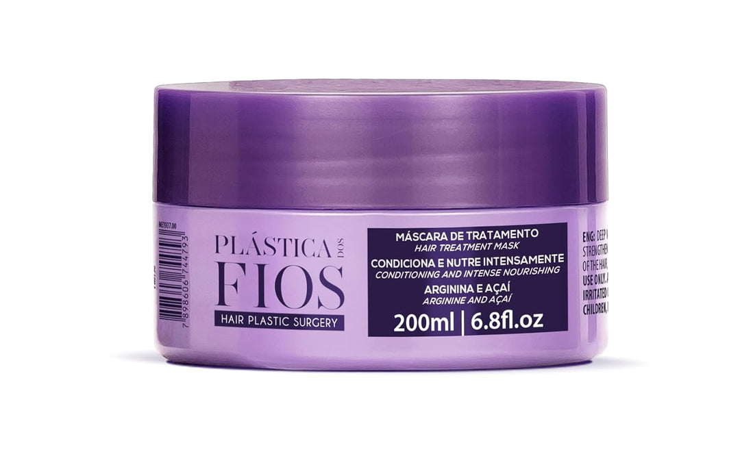 Plástica dos Fios Hair Mask de Cadiveu con colágeno y acaí para reparación y brillo profundo