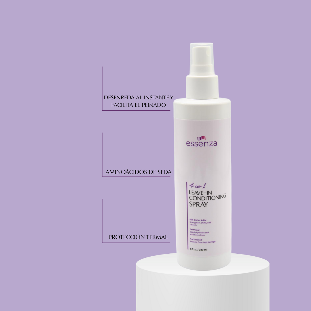 PROTEGE DEL CALOR, DESENREDA, ACONDICIONA Y FACILITA PEINADO