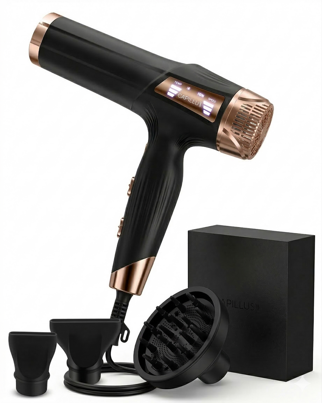 SECADOR LIVIANO DE IONES PARA UN SECADO DE SALON 