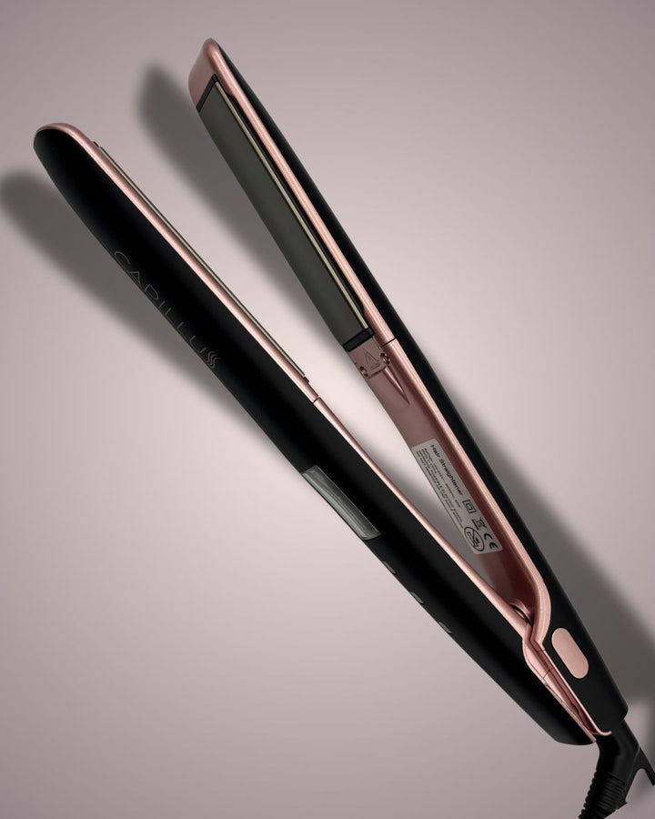 CAPILLUS Plancha de cerámica y nano titanio con placas flotantes.