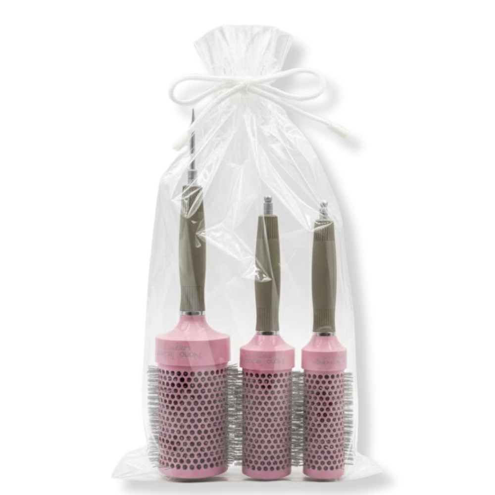 Cepillos anti frizz, secado parejo y livianos