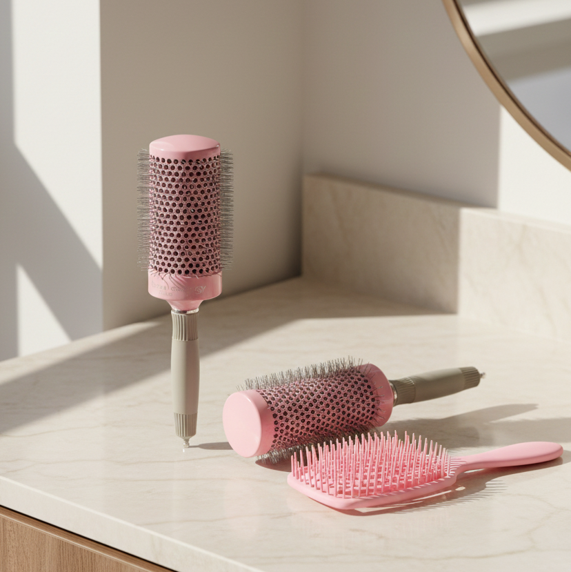 Cepillos de nano technoloy grande y mediano y cepillo de desenredar