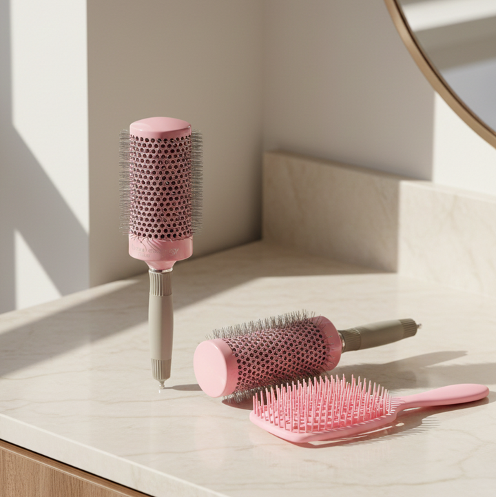 Cepillos de nano technoloy grande y mediano y cepillo de desenredar