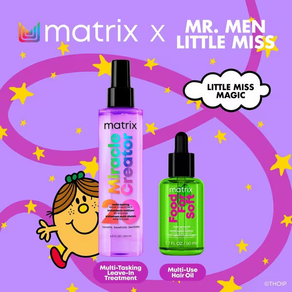 Kit Matrix Little Miss Magic Holiday con Miracle Creator Leave-In y Food For Soft Oil Serum
