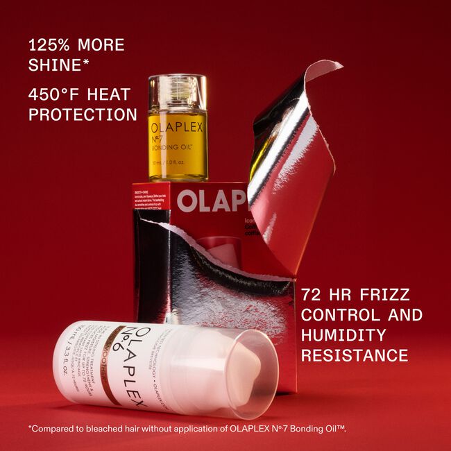 OLAPLEX Iconic Stylers Set con Nº.6 Bond Smoother y Nº.7 Bonding Oil para suavizar y aportar brillo al cabello