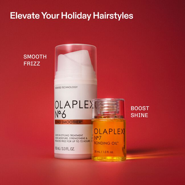 OLAPLEX Iconic Stylers Set con Nº.6 Bond Smoother y Nº.7 Bonding Oil para suavizar y aportar brillo al cabello
