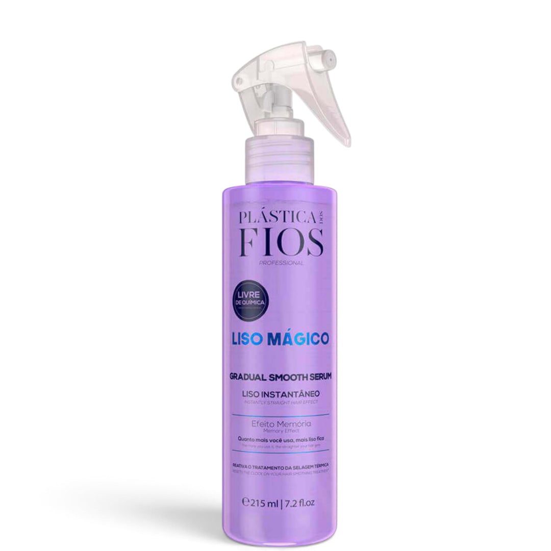 Plástica dos Fios Liso Mágico Gradual Smooth Serum  tratamiento termoactivo para efecto liso y control del frizz