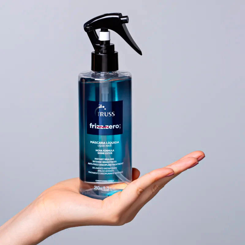 Truss Frizz Zero tratamiento anti-frizz en spray para controlar frizz, sellar cutícula, desenredar y aportar brillo