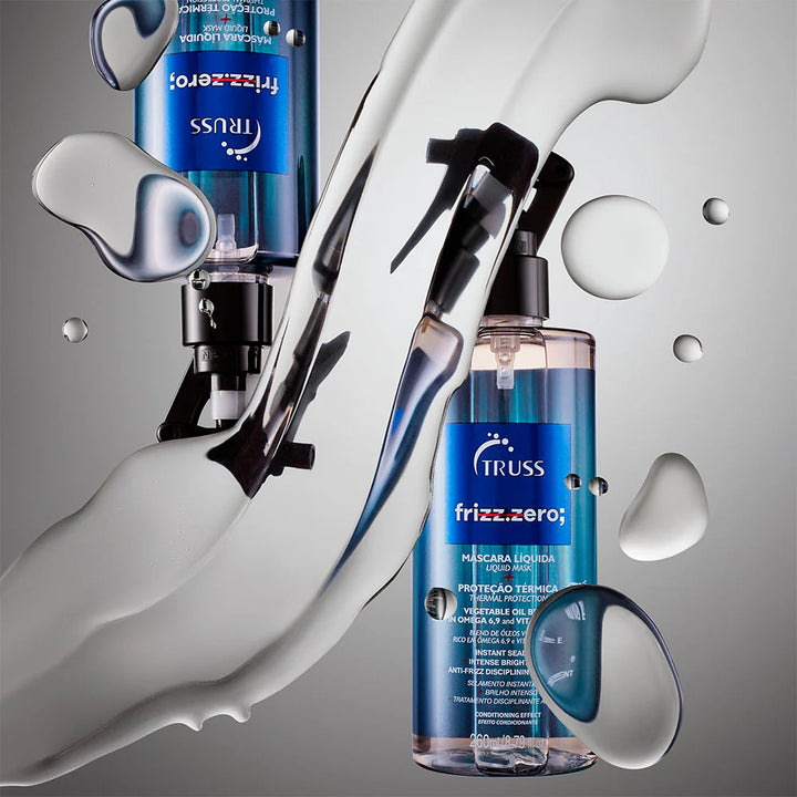 Truss Frizz Zero tratamiento anti-frizz en spray para controlar frizz, sellar cutícula, desenredar y aportar brillo