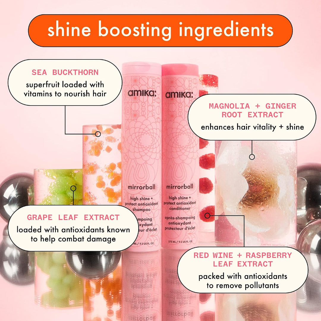 amika Mirrorball High Shine + Protect Antioxidant Shampoo | Shampoo para brillo y protección