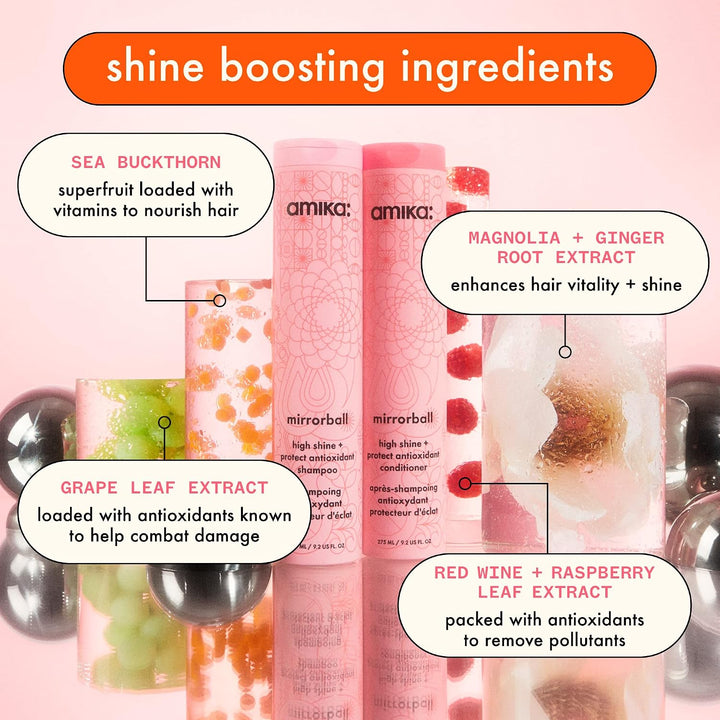 amika Mirrorball High Shine + Protect Antioxidant Conditioner | Acondicionador para brillo y suavidad
