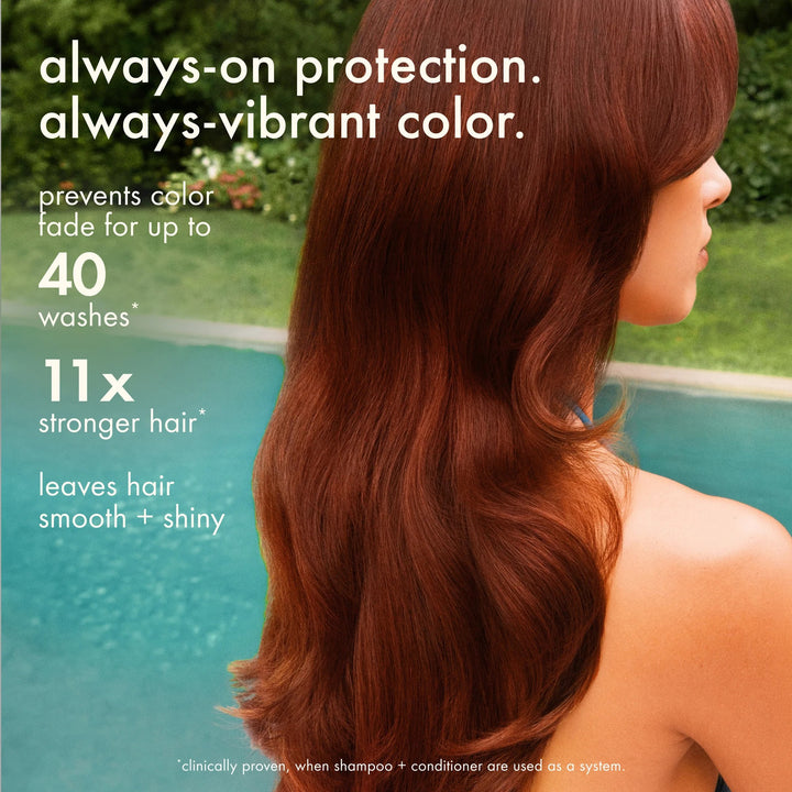 Acondicionador diseñado para cabello con color que ayuda a preservar la intensidad del color, fortalecer la hebra y aportar suavidad, brillo y manejabilidad.