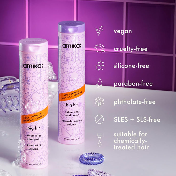amika Big Hit Volumizing Conditioner | Acondicionador para volumen, cuerpo y movimiento