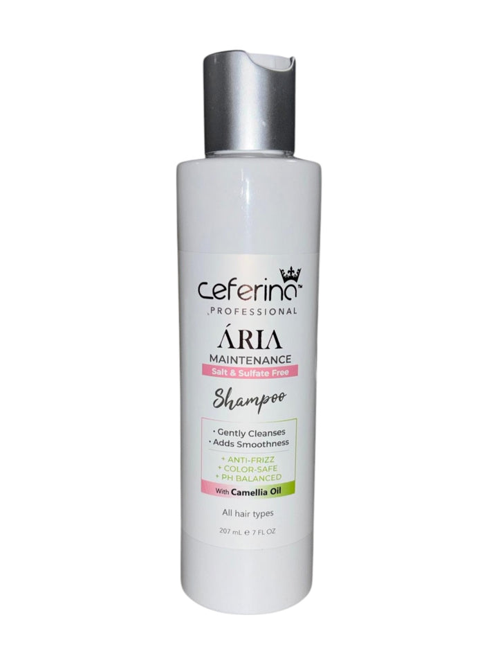 Aria Maintenance Shampoo sin sulfatos con aceite de camelia para hidratar, fortalecer y proteger el cabello