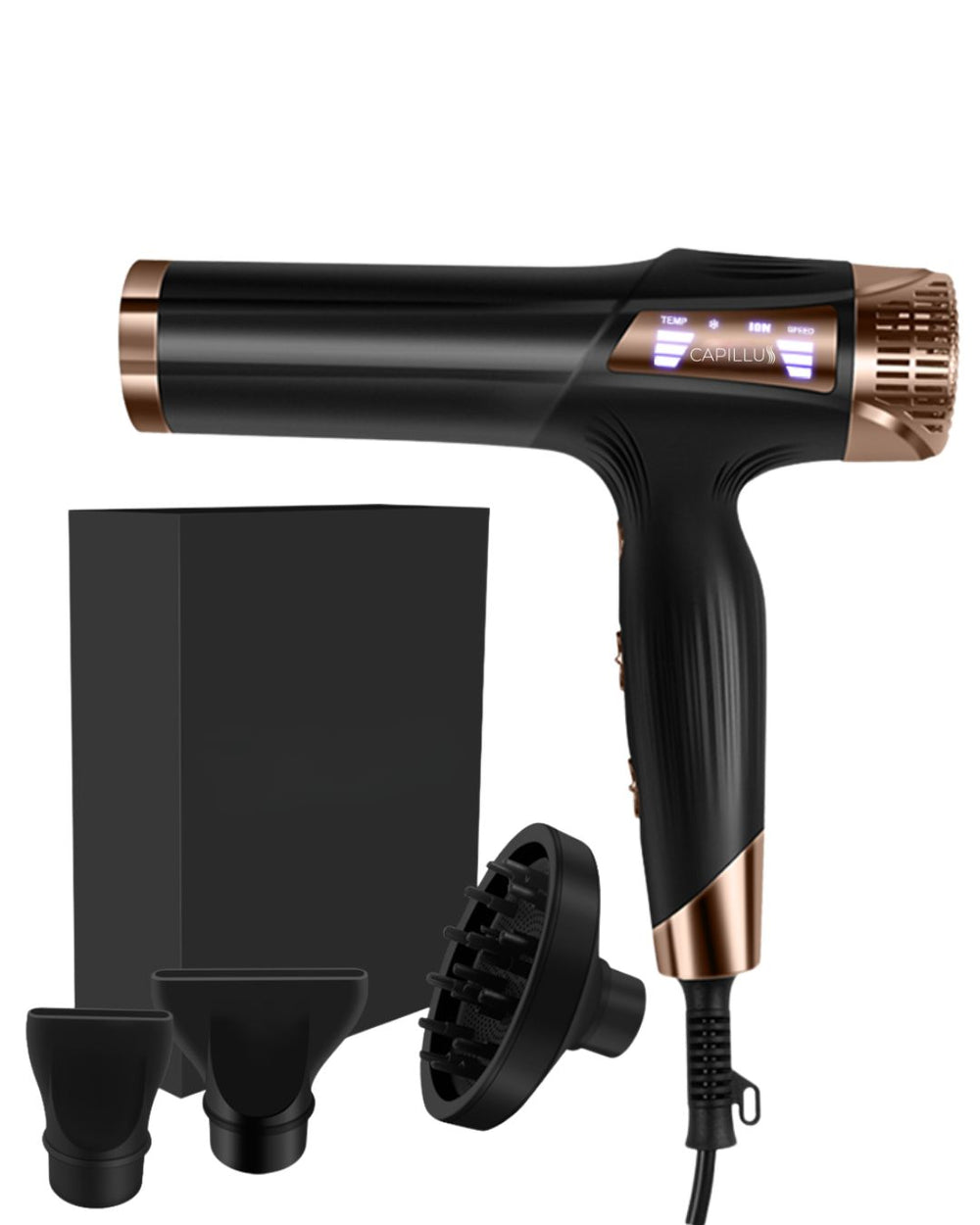 Blower profesional Capillus con tecnología iónica para secado rápido y sin frizz