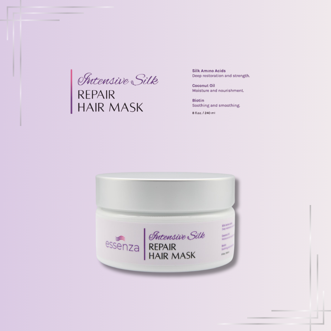 Mascarilla reparadora Essenza que hidrata, fortalece y devuelve suavidad y brillo al cabello seco o maltratado