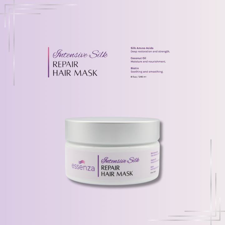 Mascarilla reparadora Essenza que hidrata, fortalece y devuelve suavidad y brillo al cabello seco o maltratado
