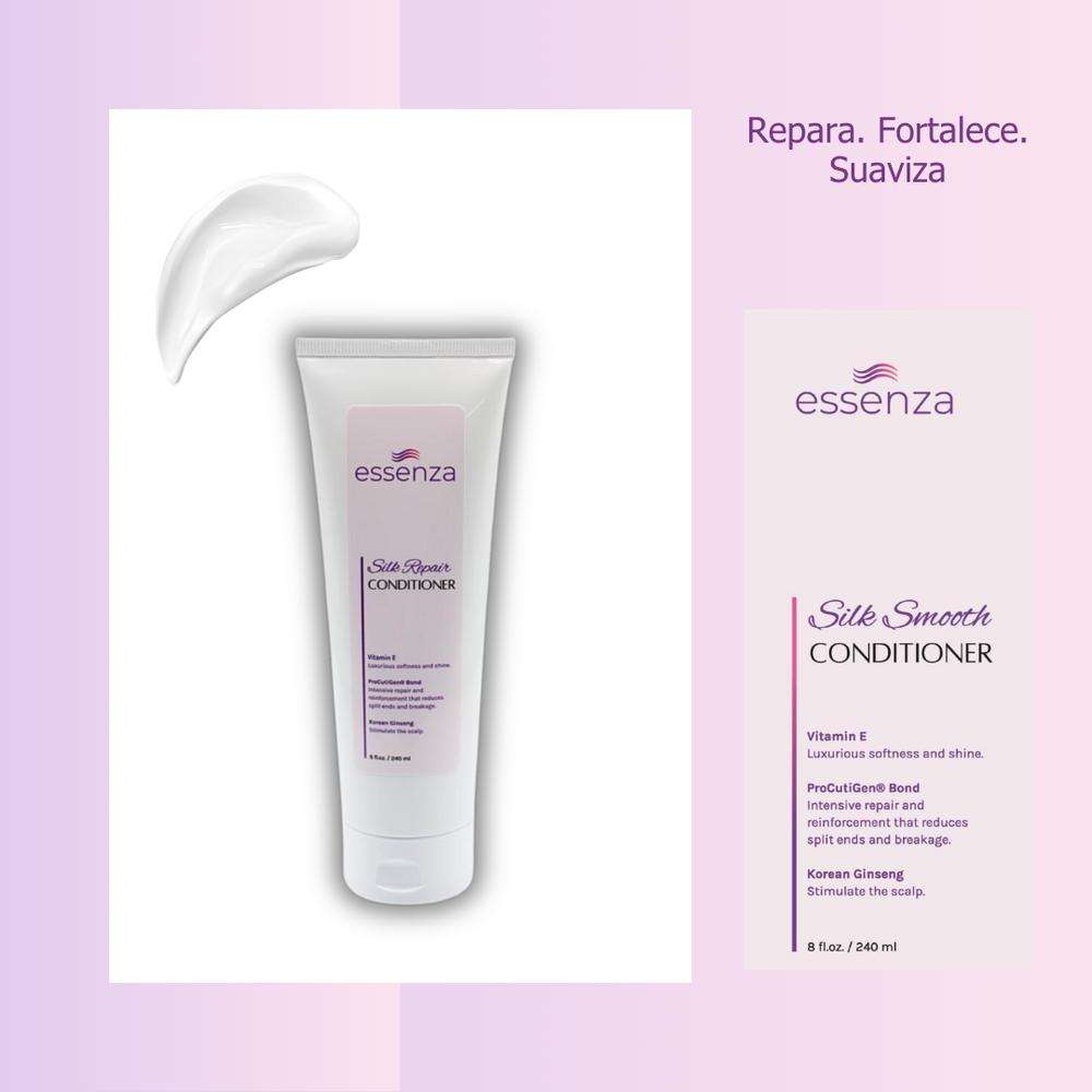 Acondicionador Essenza hidratante reparador sin sulfatos para cabello seco, maltratado y sin frizz