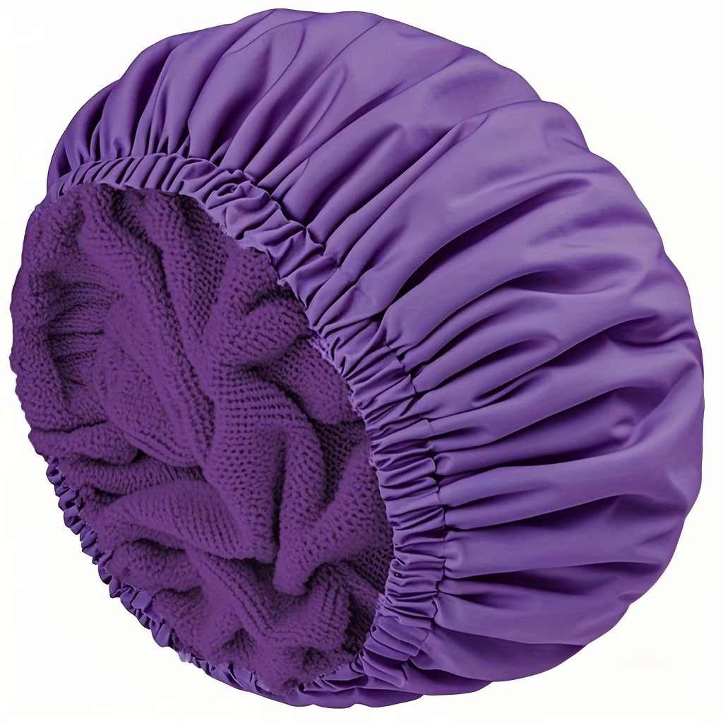 Gorro de Baño Impermeable con Interior de Toalla