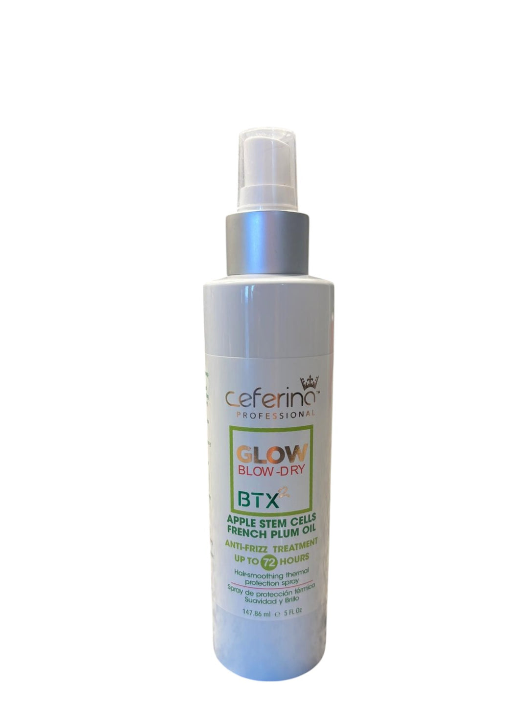 Spray térmico Glow Blow Dry que protege del calor y reduce el frizz durante el secado
