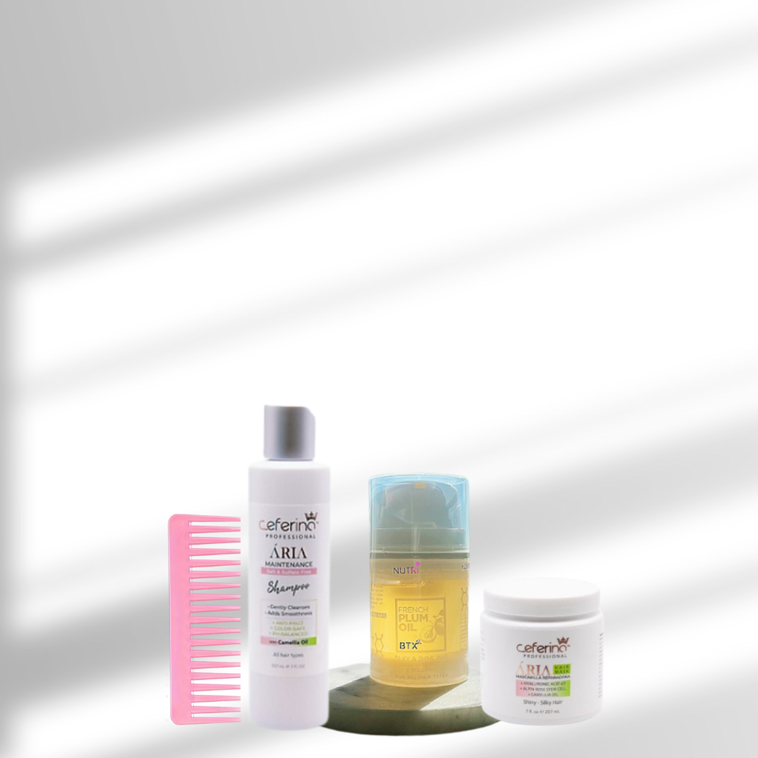 Rutina Ceferina para cabello seco o sin vida: limpieza suave, hidratación profunda y brillo natural