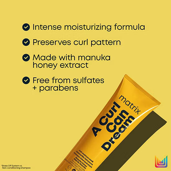 Máscara hidratante Matrix A Curl Can Dream que nutre y define.