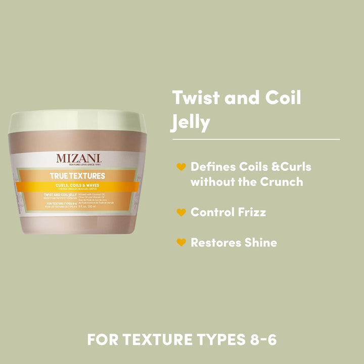 Mizani True Textures Twist and Coil Jelly para rizos muy rizados y coily