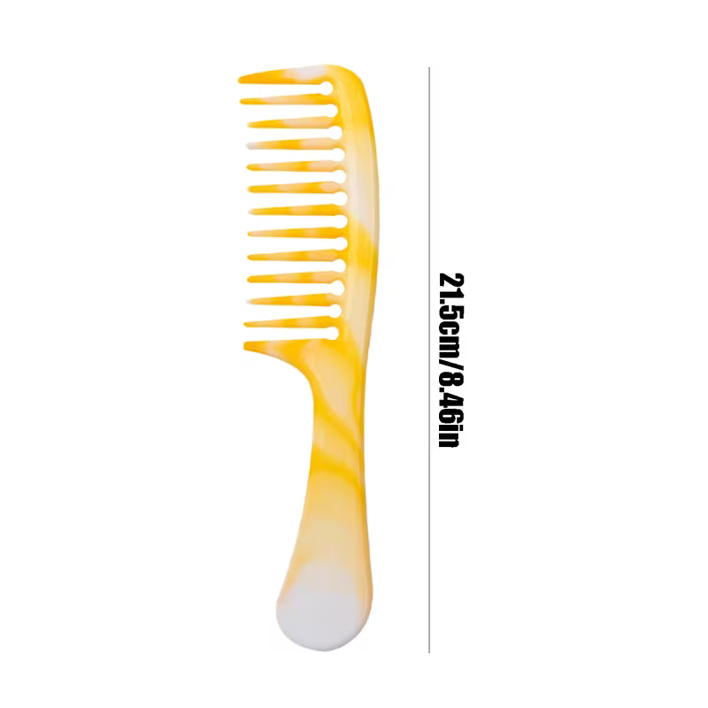 Peinilla Desenredante de Dientes Anchos | Ideal para Cabello Húmedo o Seco