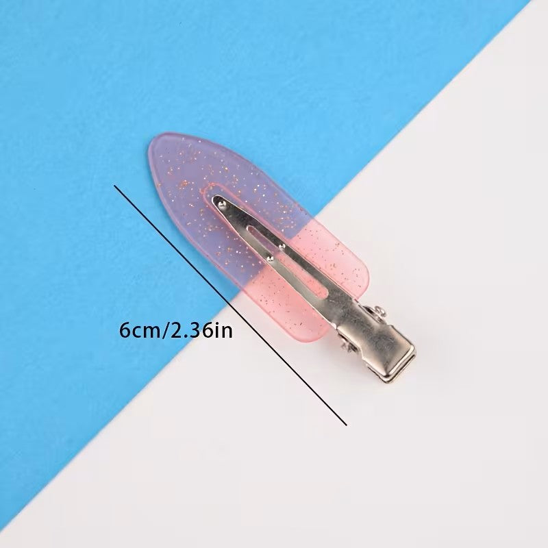 Pinzas profesionales sin marcas para el cabello, ideales para maquillaje, peinado y seccionado sin doblar el pelo